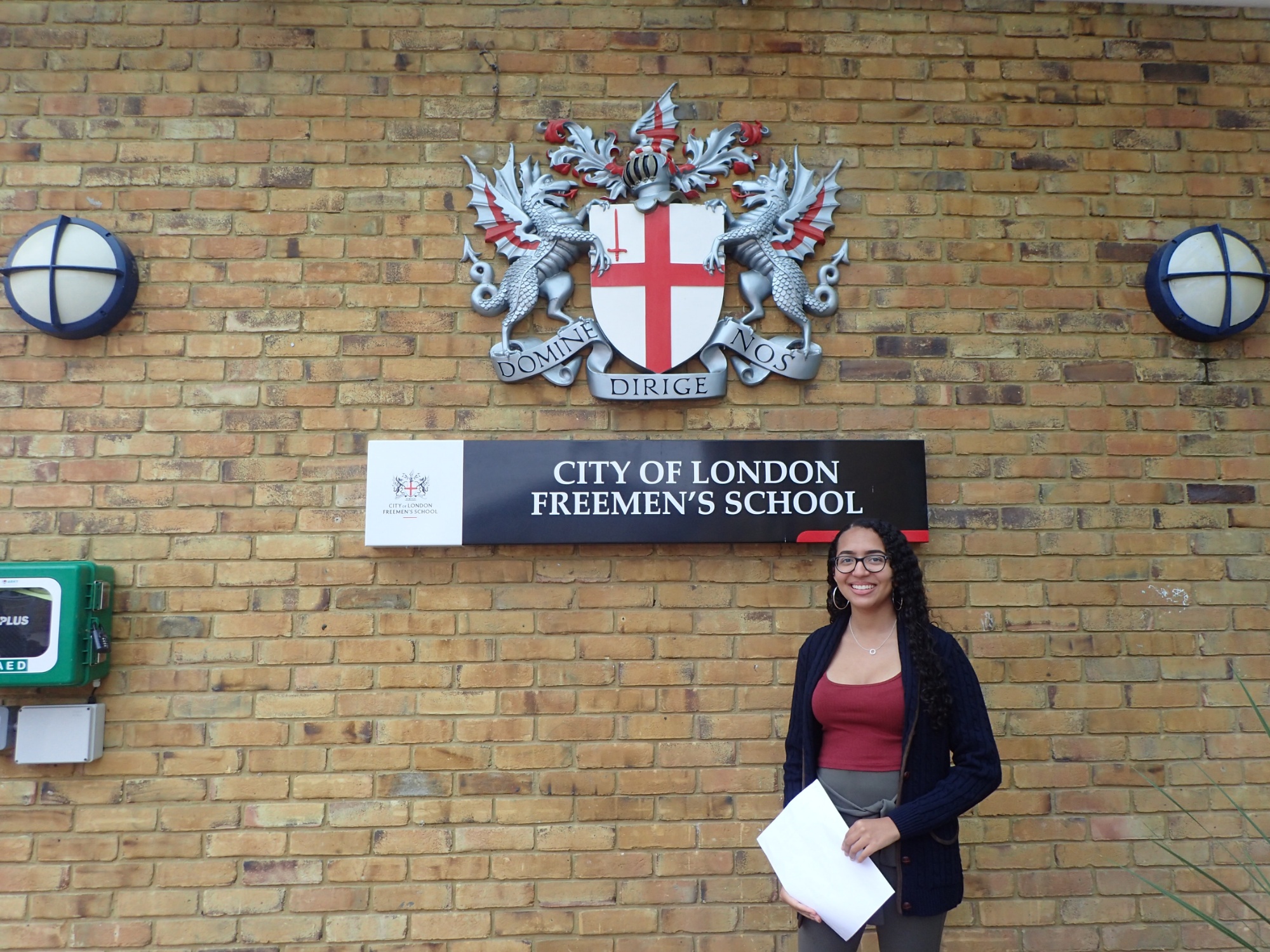 Picture of pupil at City of London Freemen's School GCSE Results 201