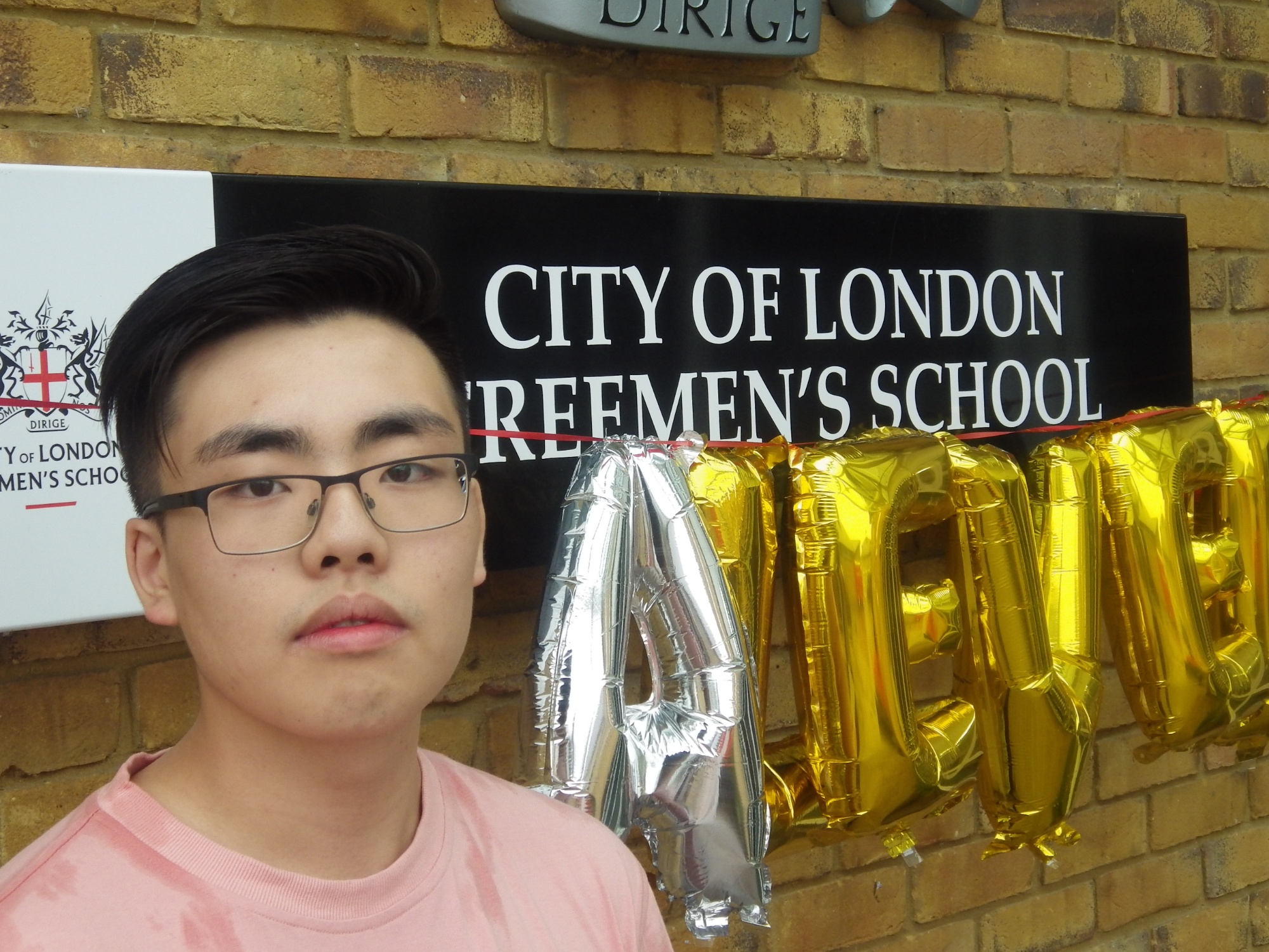 Image of Freemen's Boarder Student  on his 2018 A Level result